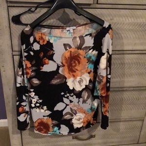 Pretty bold flower print top